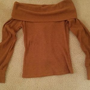 Off the shoulder sweater